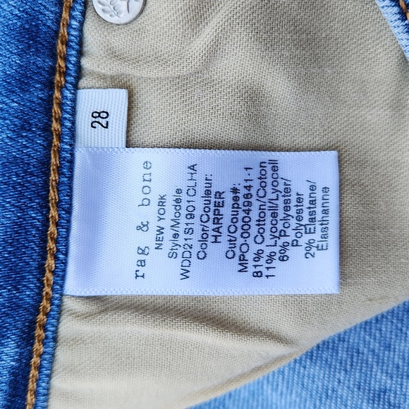 Nwt rag & bone Nina High Rise Denim Shorts - Picture 16 of 16
